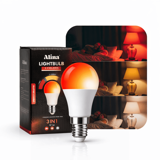 3 Kleuren Licht Lamp E14
