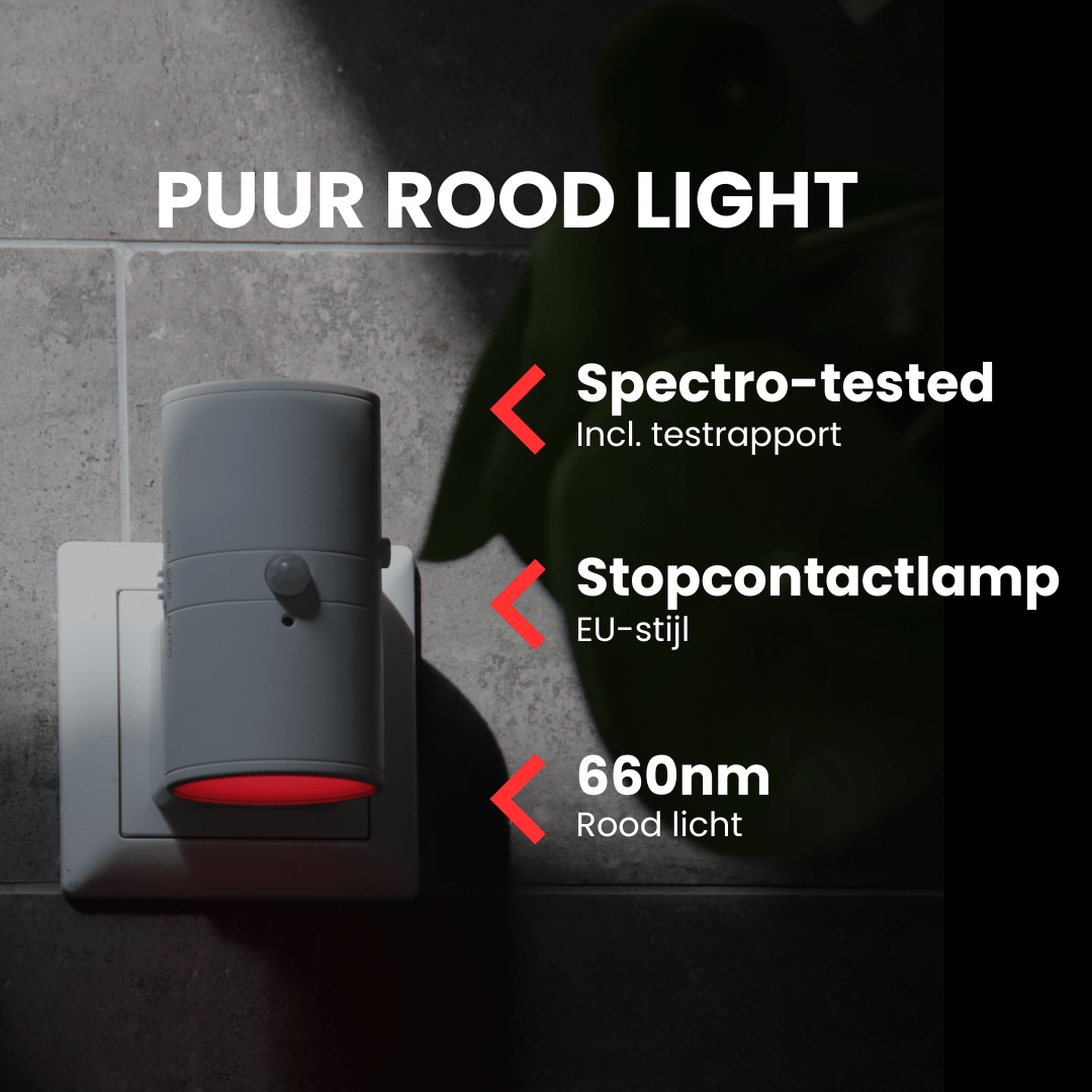 Roodlicht Sensorlamp Wit