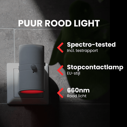 Roodlicht Sensorlamp Wit