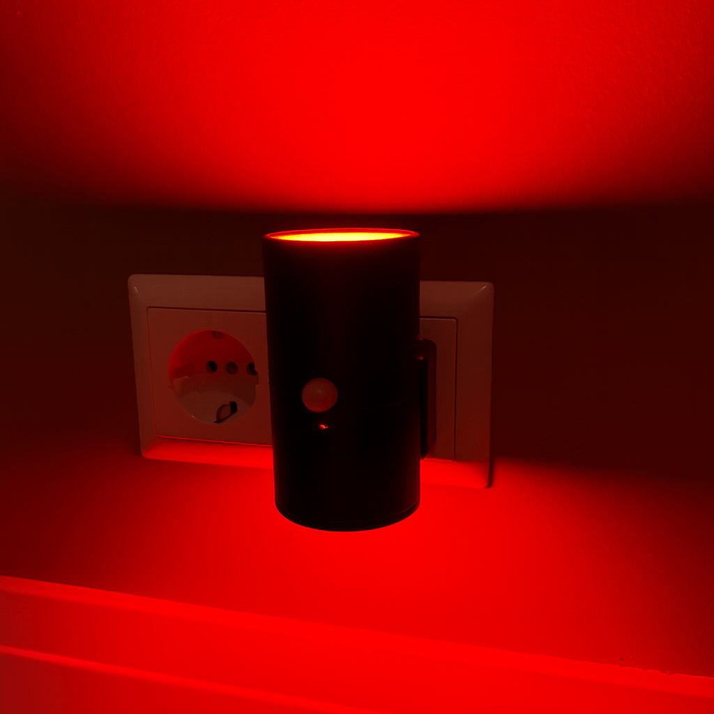 Roodlicht Sensorlamp Zwart