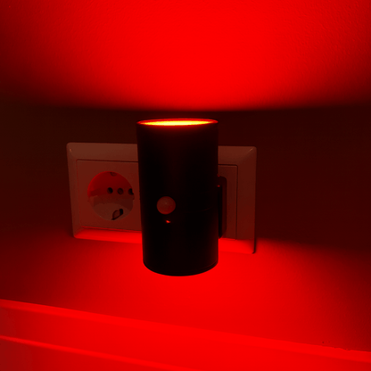 Roodlicht Sensorlamp Zwart