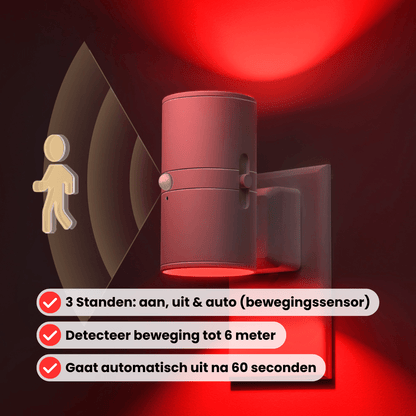 Roodlicht Sensorlamp Wit